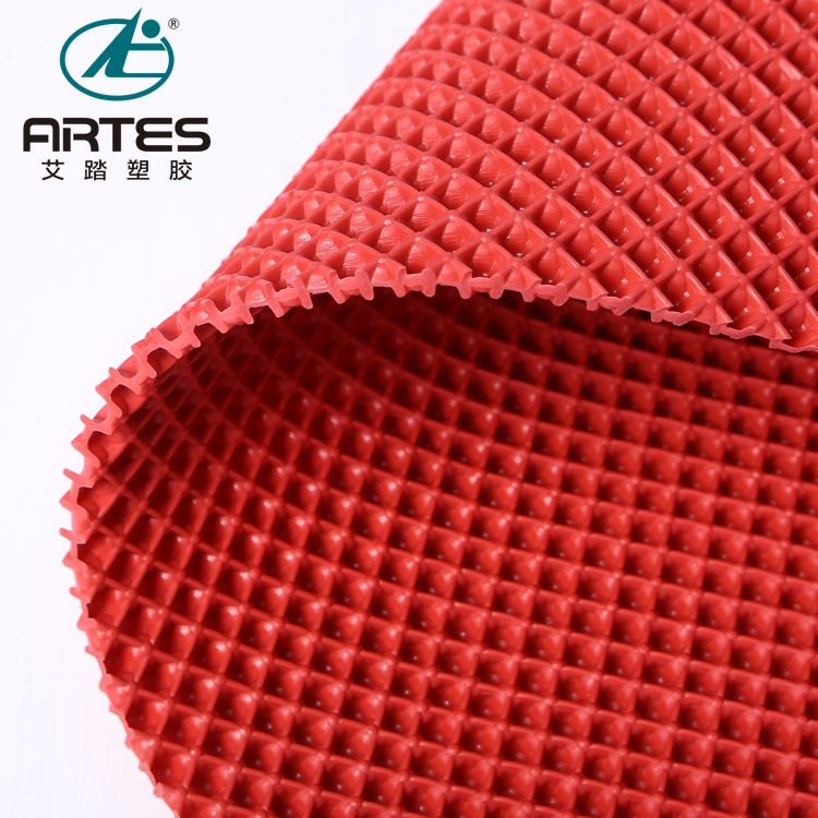 Car Accessories 2021 Durable Wear-resistant Anti-slip Unique Pattern Red Rubber PVC Car Floor Mats